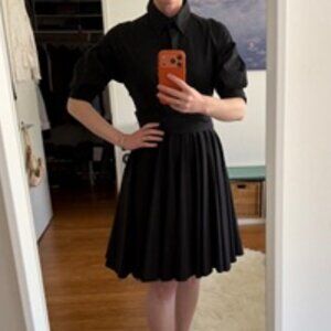 Prada Poplin Cotton Dress with full skirt